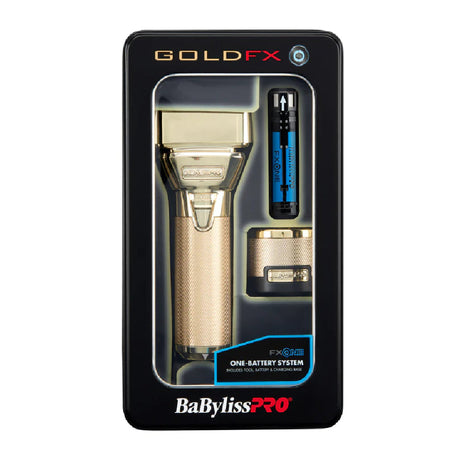 Babyliss Pro FXONE GOLDFX Cordless Clipper + FXONE GoldFX Shaver (Combo) (#FX899G + #FXFX79FSG)-Clipper Vault