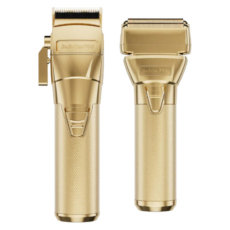 Babyliss Pro FXONE GOLDFX Cordless Clipper + FXONE GoldFX Shaver (Combo) (#FX899G + #FXFX79FSG)-Clipper Vault