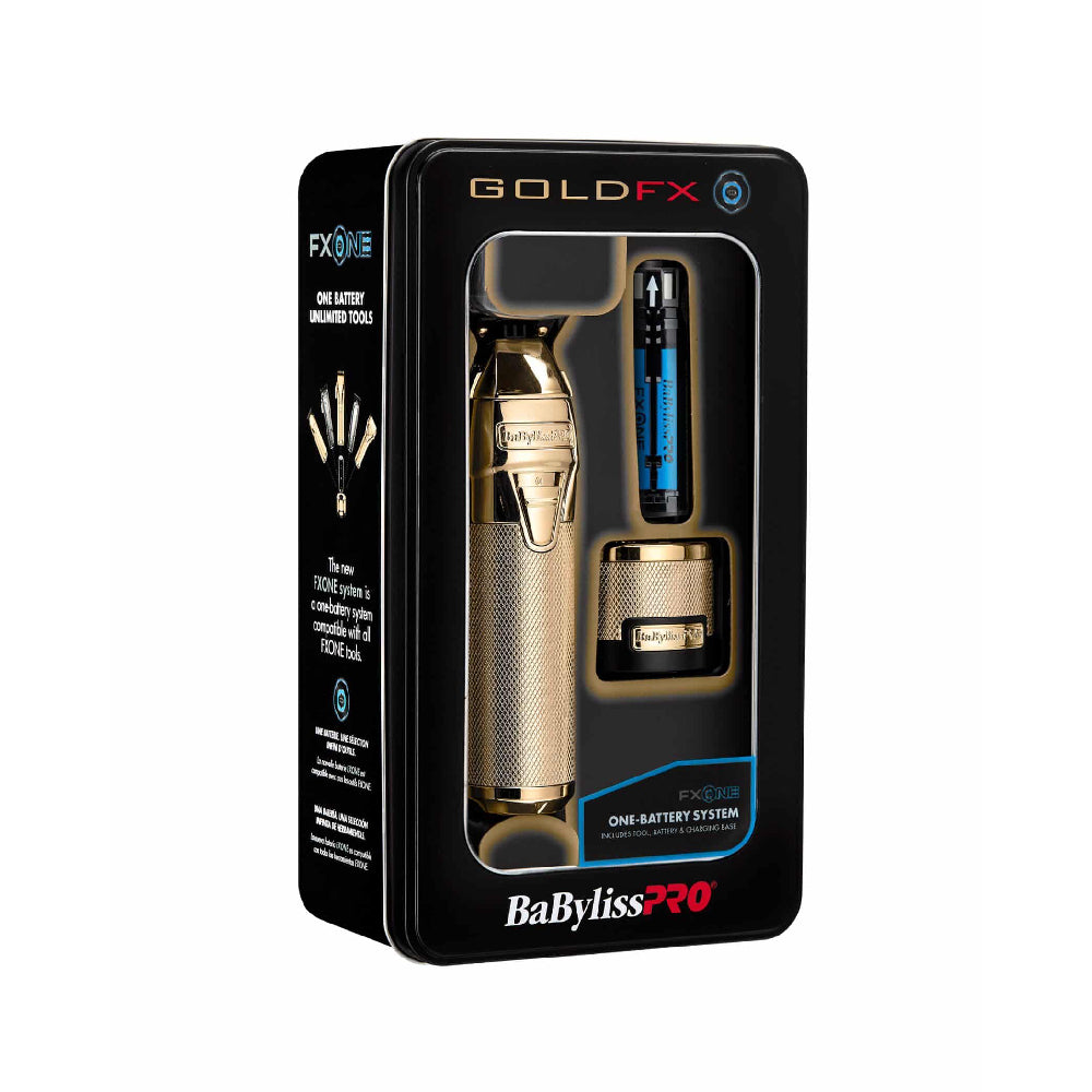 Babyliss Pro FXONE GoldFX Cordless Clipper + FXONE GoldFX Trimmer + FXONE GoldFX Shaver (Combo) (#FX899G + # FX799G + #FXFX79FSG)-Clipper Vault