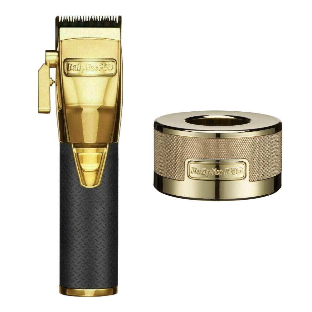 Babyliss Pro GoldFX Boost+ Cordless Clipper with Charging Base (Combo)-Clipper Vault