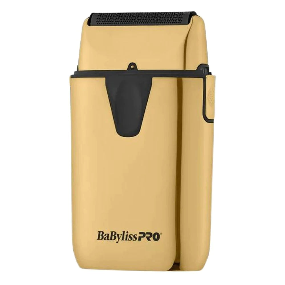 Babyliss Pro Limited Edition Gold FX Trimmer & UV Single-Foil Shaver Set (FXLFHOLPKG)-Clipper Vault