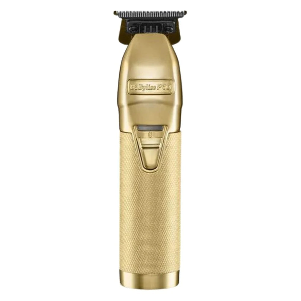 Babyliss Pro Limited Edition Gold FX Trimmer & UV Single-Foil Shaver Set (FXLFHOLPKG)-Clipper Vault