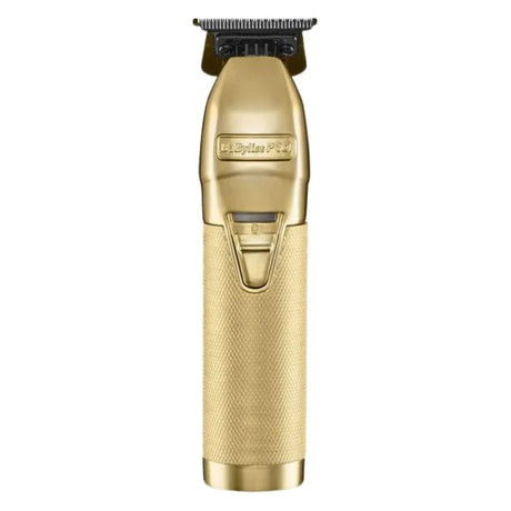 Babyliss Pro Limited Edition Gold FX Trimmer & UV Single-Foil Shaver Set (FXLFHOLPKG)-Clipper Vault