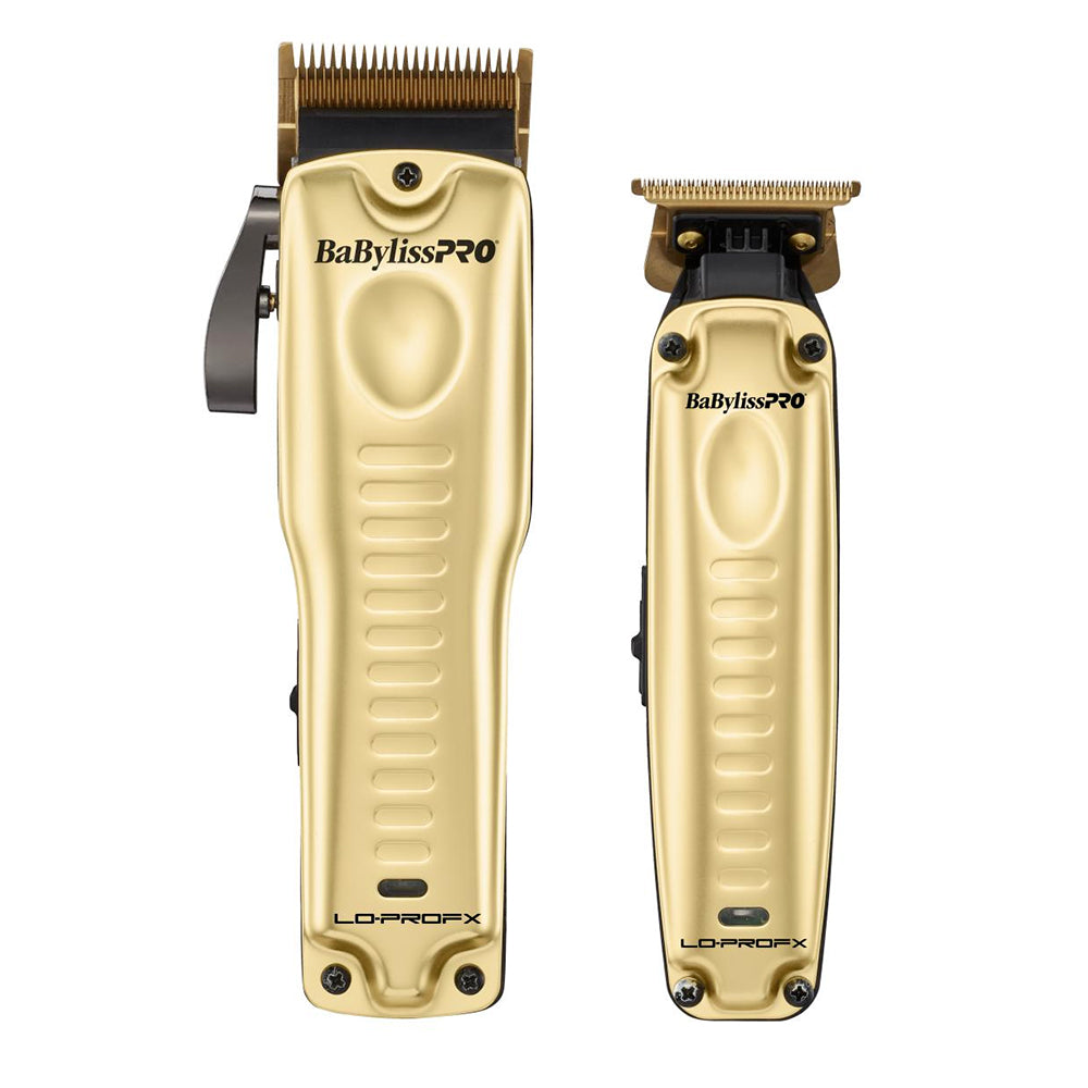 Babyliss Pro LO-PROFX Clipper & Trimmer Combo Gold (FXHOLPKLP-G)-Clipper Vault