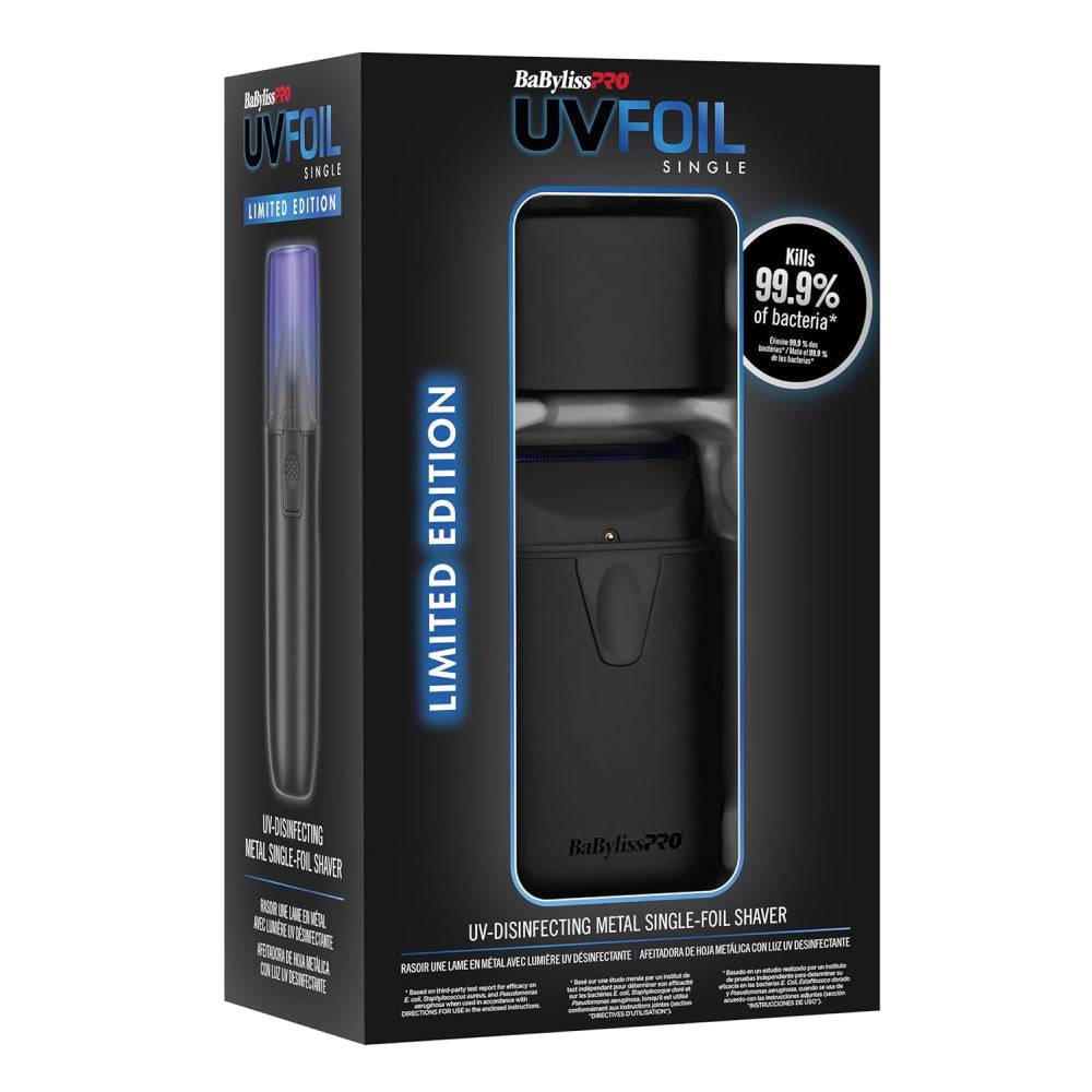 Babyliss Pro Single UV Foil Matte Black Shaver-Clipper Vault
