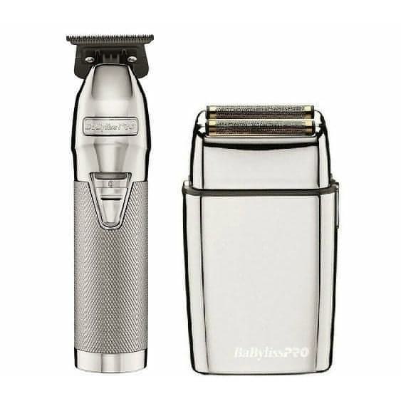 BaByliss Pro Skeleton Trimmer + Double Foil Shaver (Combo)-Clipper Vault