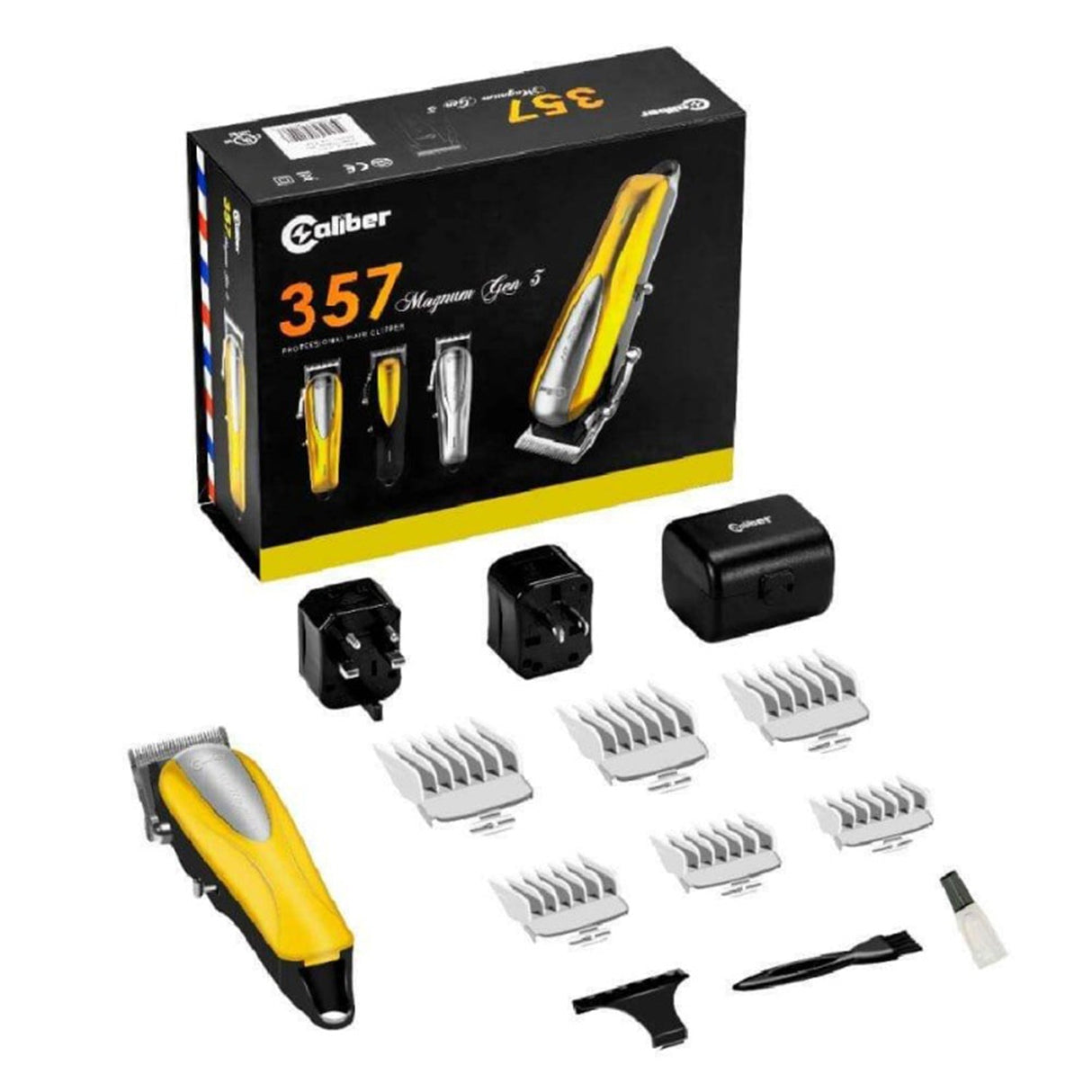 Caliber Pro .357 Magnum Cordless Clipper with 4 Color Lids-Clipper Vault