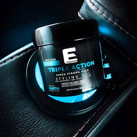 Elegance Triple Action Hair Gel Earth (Strong Hold) 16.9oz 500ml-Clipper Vault