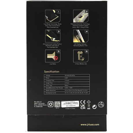 JRL FreshFade Gold Cordless Clipper #FF2020C-G-Clipper Vault