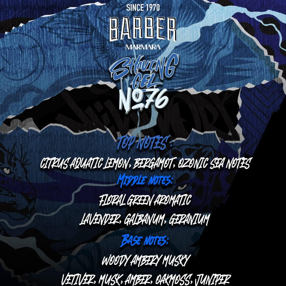 Marmara Barber Shaving Gel #76 (1000ml)-Clipper Vault