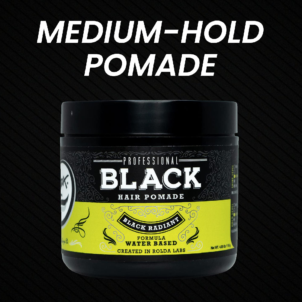 Rolda Hair Pomade "Black" Medium Hold & Shine-Clipper Vault