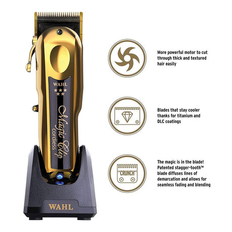 Wahl 5 Star Gold Cordless Magic Clip Clipper-Clipper Vault