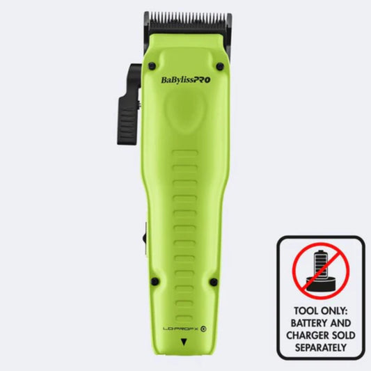 Babyliss Pro FXONE Low-Profile Neon Yellow Interchangeable Battery Clipper (FX829YLT) - TOOL ONLY