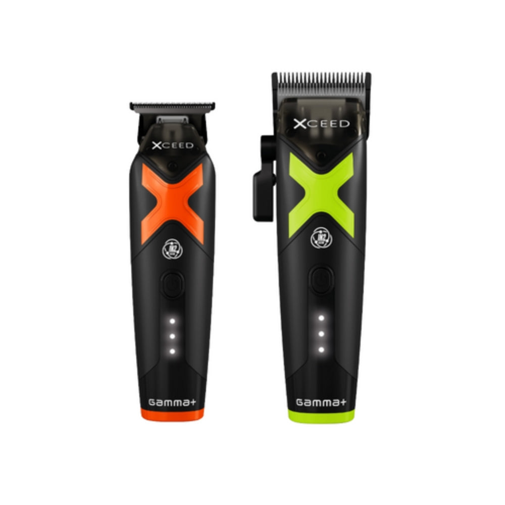 Gamma+ XCEED IN2 Vector Motor Cordless Clipper + Trimmer Set (Combo) (GP418B/GP609B) [PRE-ORDER]