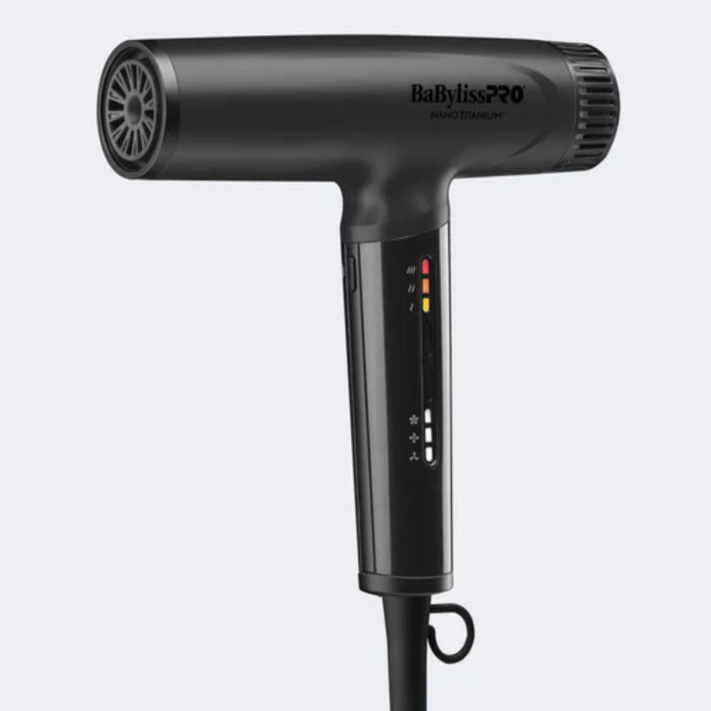 Babyliss Pro Nano Titanium Light Ionic High Speed Hair Dryer - Matte Black (BNTC9200MB)