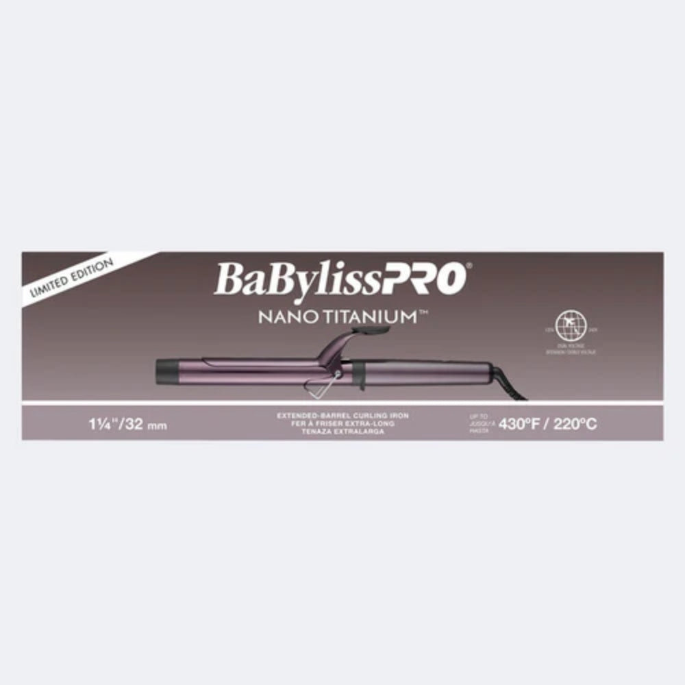 Babyliss Pro Limited Edition Nano Titanium Nightfall Extended Barrel Curling Iron - 1.25" (BNTWP125XLUC)