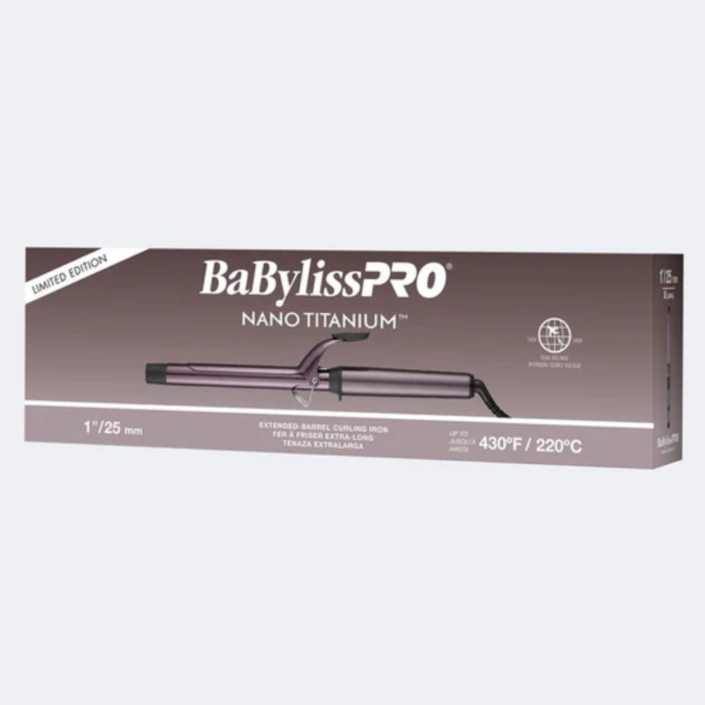 Babyliss Pro Limited Edition Nano Titanium Nightfall Extended Barrel Curling Iron - 1" (BNTWP100XLUC)