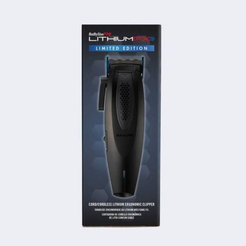 Babyliss Pro Limited Edition Lithium FX Cordless Ergonomic Clipper + Trimmer - Matte Black (Combo) (FX673NSMB + FX773NMB)