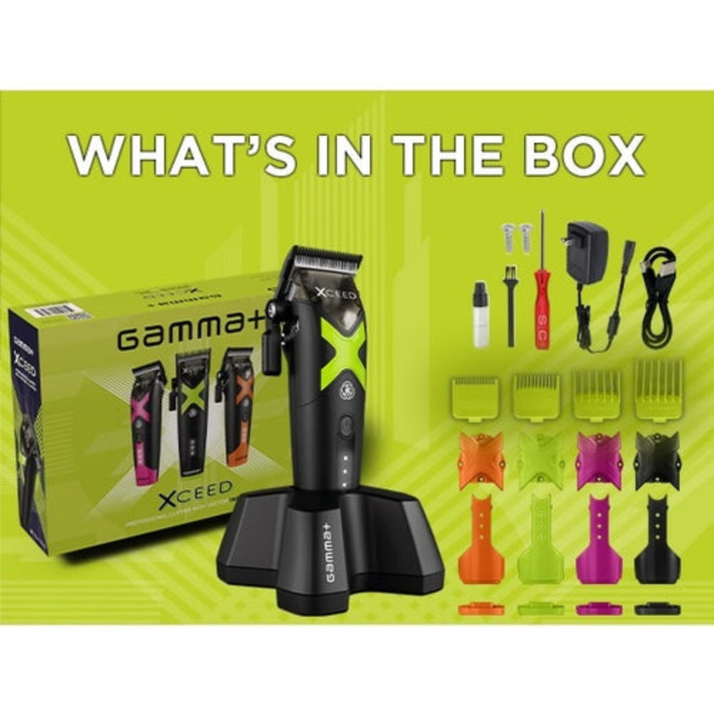 Gamma+ XCEED IN2 Vector Motor Cordless Clipper + Trimmer + Shaver Set (Combo) (GP418B/GP609B/GP803B) [PRE-ORDER]