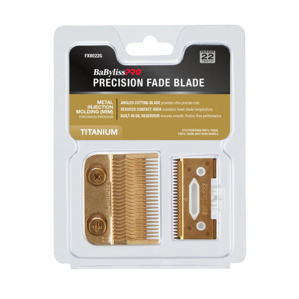 Babyliss Pro Gold Titanium Metal-Injection Molded Precision Fade Blade (FX8022G)