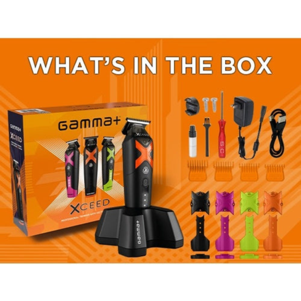 Gamma+ XCEED IN2 Vector Motor Cordless Clipper + Trimmer + Shaver Set (Combo) (GP418B/GP609B/GP803B) [PRE-ORDER]
