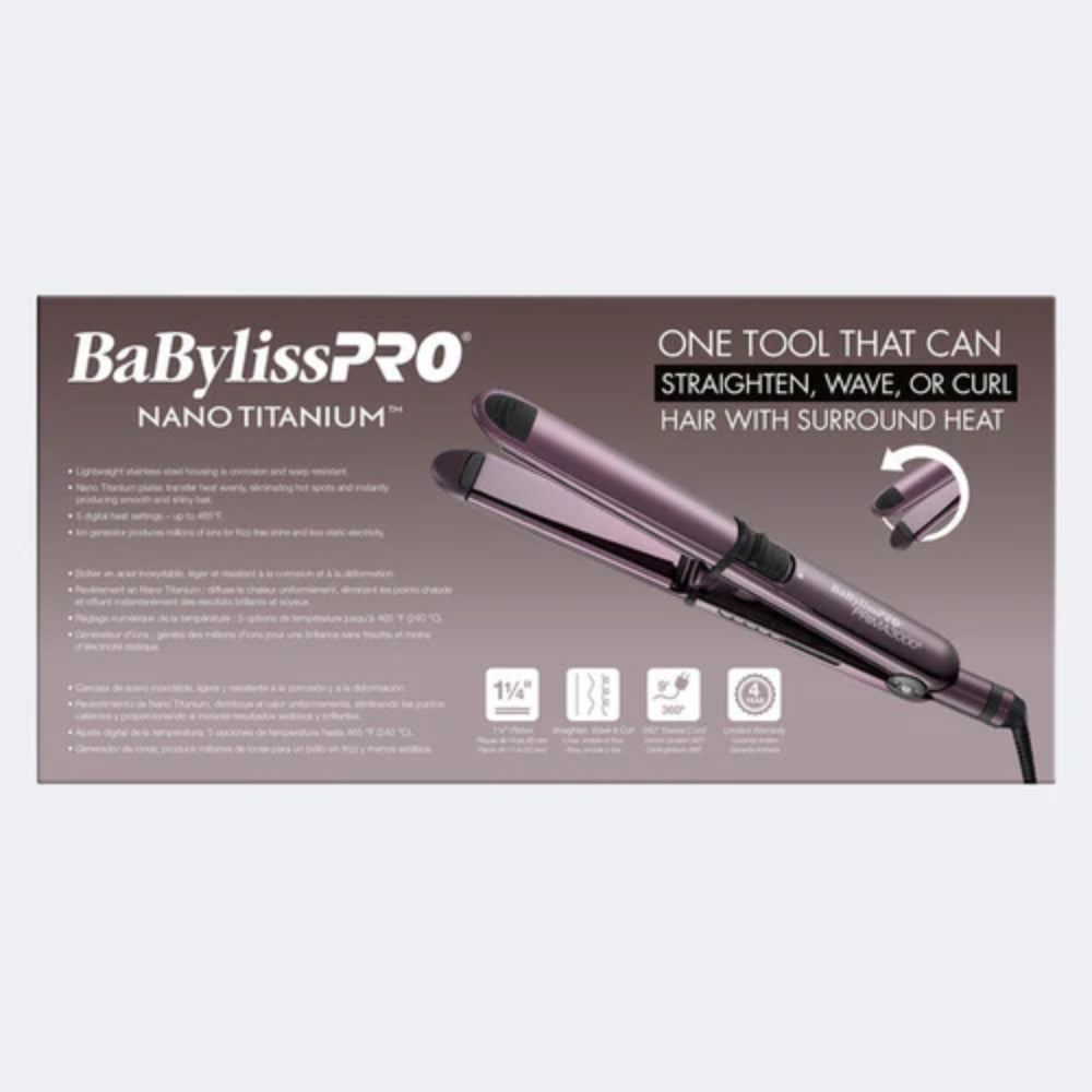 Babyliss Pro Limited Edition Nano Titanium Nightfall Prima 3000 Flat Iron - 1.25" (BNTP3000TUC)