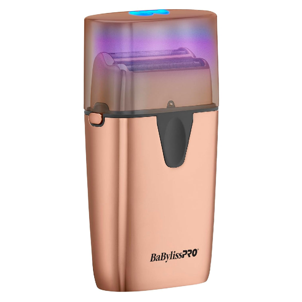 BaByliss Pro UV Foil Cordless Double Foil Shaver - Rose Gold (FXLFS2RG)-Clipper Vault