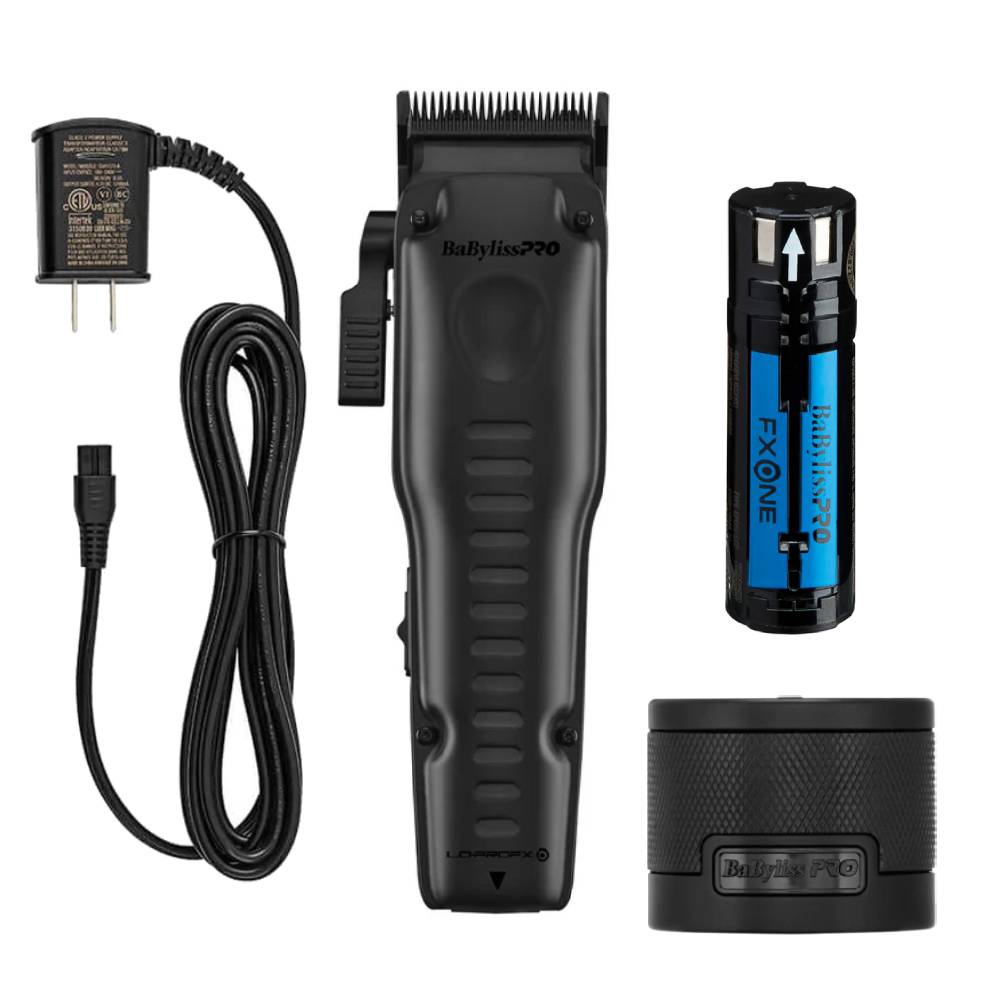 Babyliss Pro FXONE LO-PRO Matte Black Interchangeable Battery Cordless Clipper - TOOL ONLY (FX829MBLT)