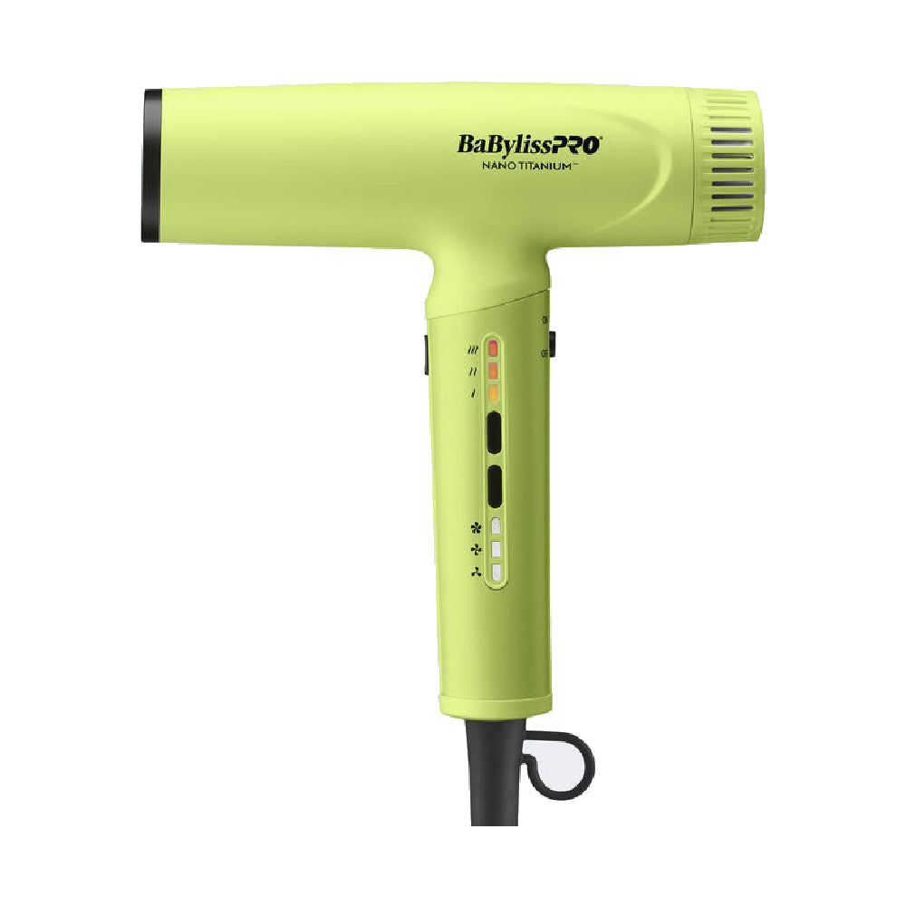 Babyliss Pro Nano Titanium Light Ionic High Speed Hair Dryer - Neon Yellow (BNTC9200NY)