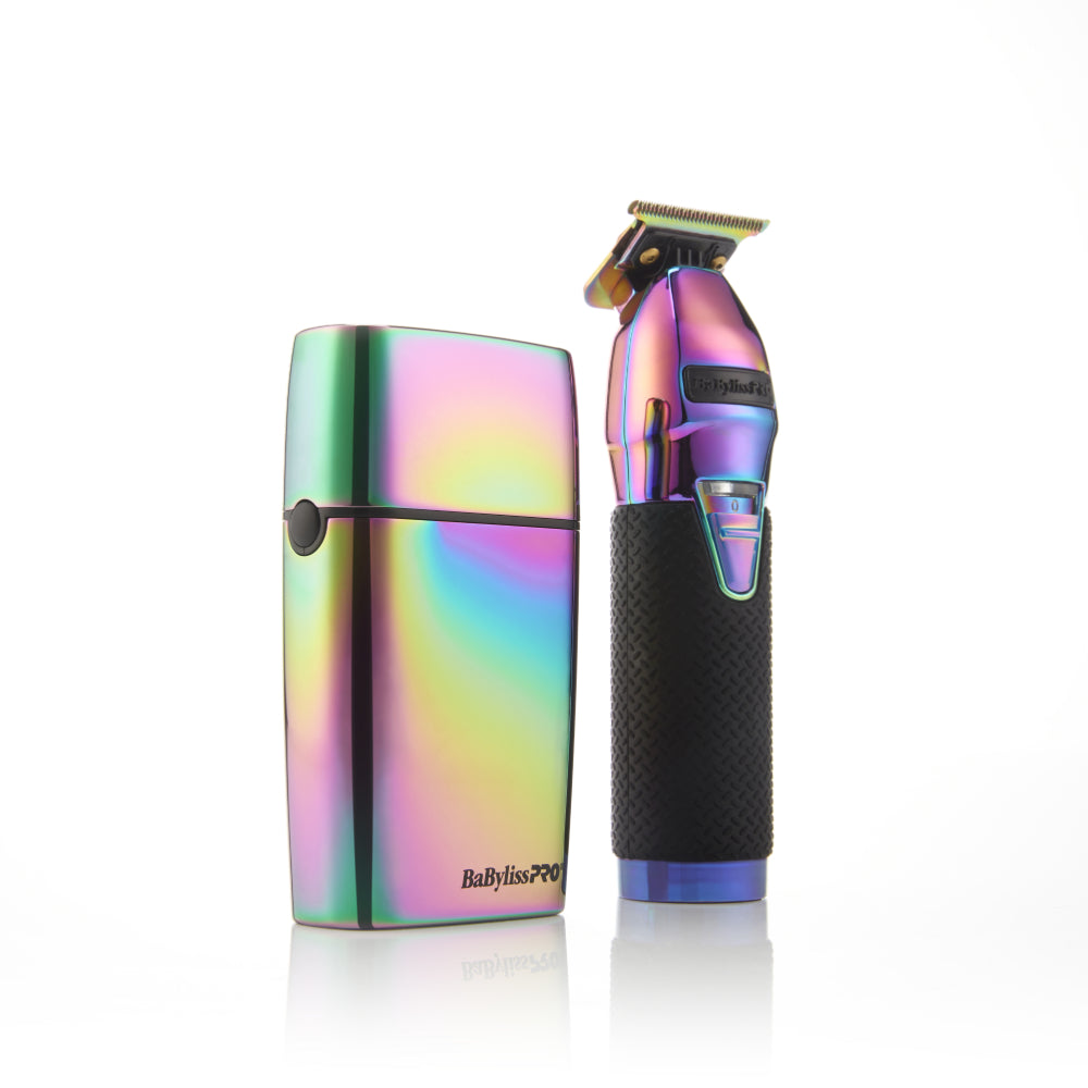 Babyliss Pro LimitedFX Iridescent Trimmer & Double-Foil Shaver Value Set (FXDUOFS2TRB)