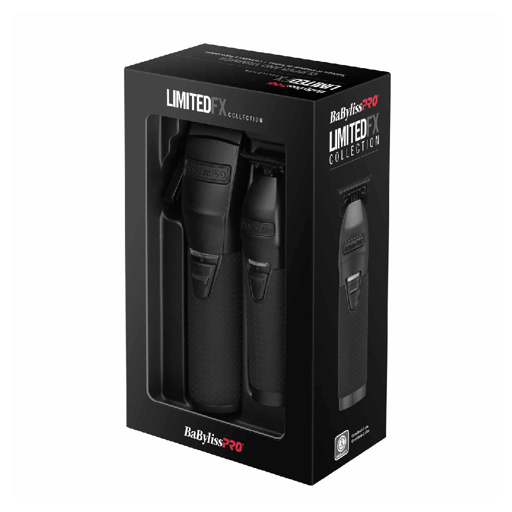 BaByliss PRO LimitedFX Matte Black Clipper & Trimmer [Combo]-Clipper Vault