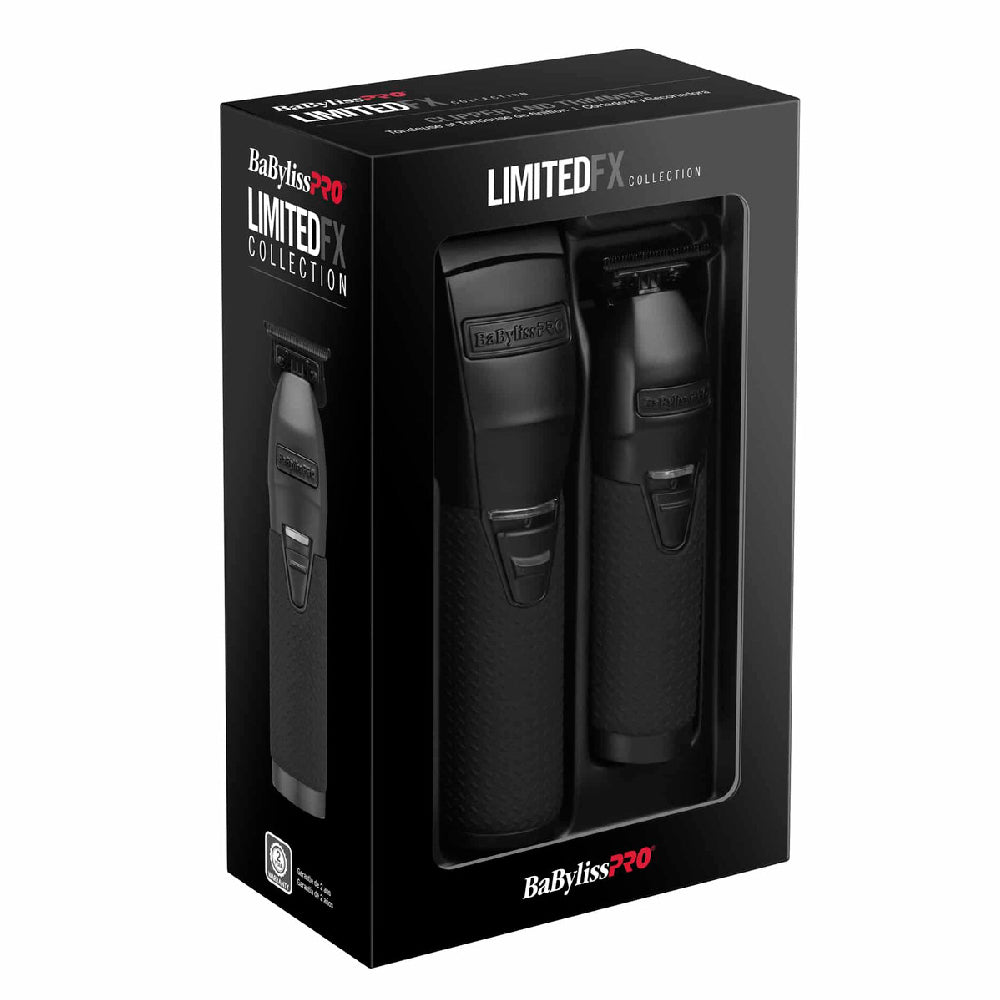BaByliss PRO LimitedFX Matte Black Clipper & Trimmer [Combo]-Clipper Vault