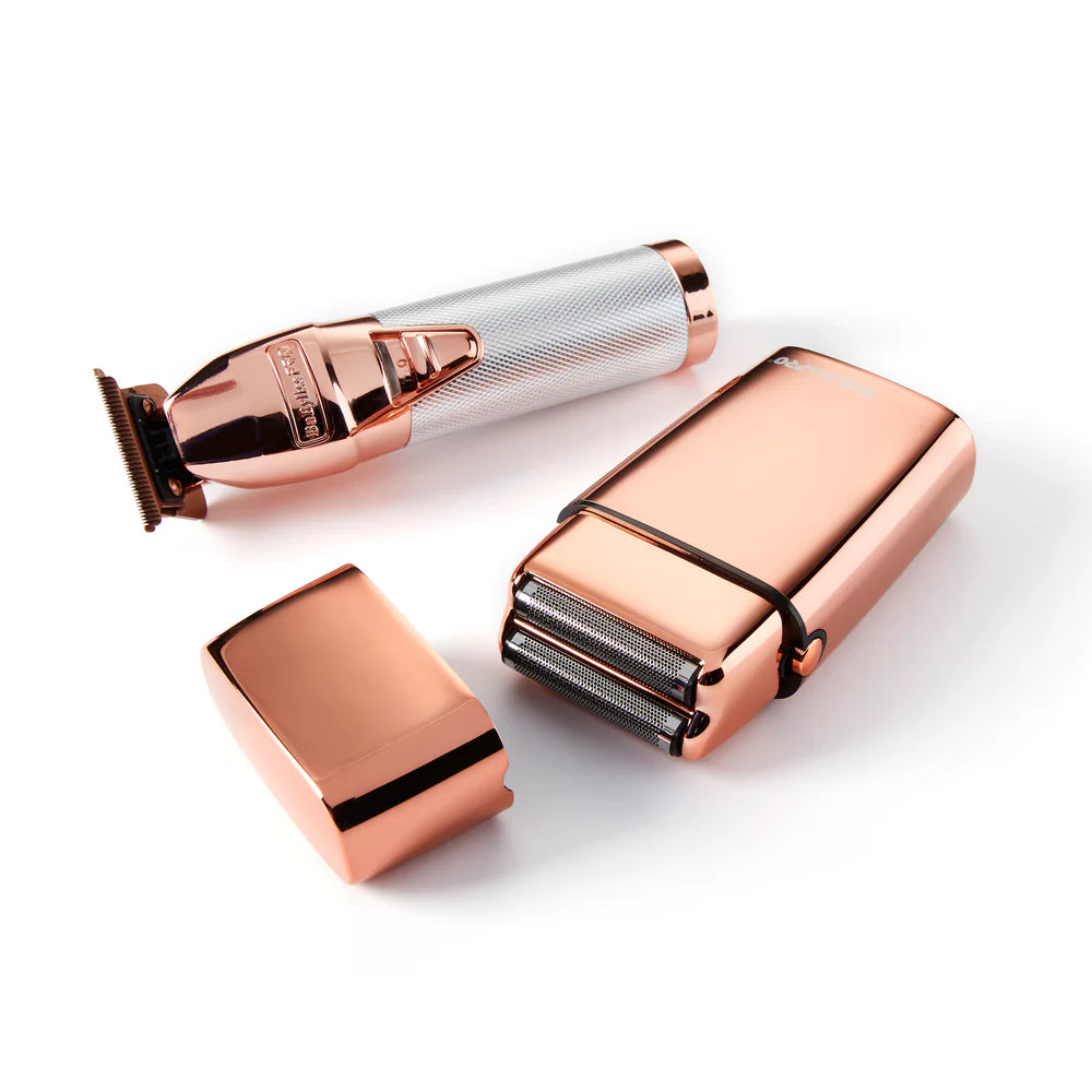 BaByliss PRO LimitedFX Rose Gold Trimmer & Double Foil Shaver Prepack (FXDUOFS2TRG)