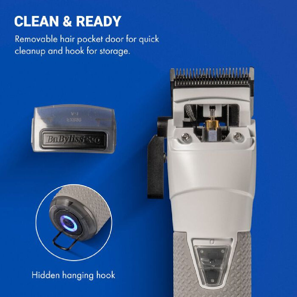 Babyliss Pro FXONE All-Metal Interchangeable-Battery Clipper, Trimmer, and Shaver - Frostbyte Limited Edition (Combo) (FX899TW/FX799TW/FX79FSTW)