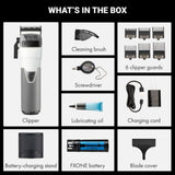 Babyliss Pro FXONE All-Metal Interchangeable-Battery Clipper, Trimmer, and Shaver - Frostbyte Limited Edition (Combo) (FX899TW/FX799TW/FX79FSTW)