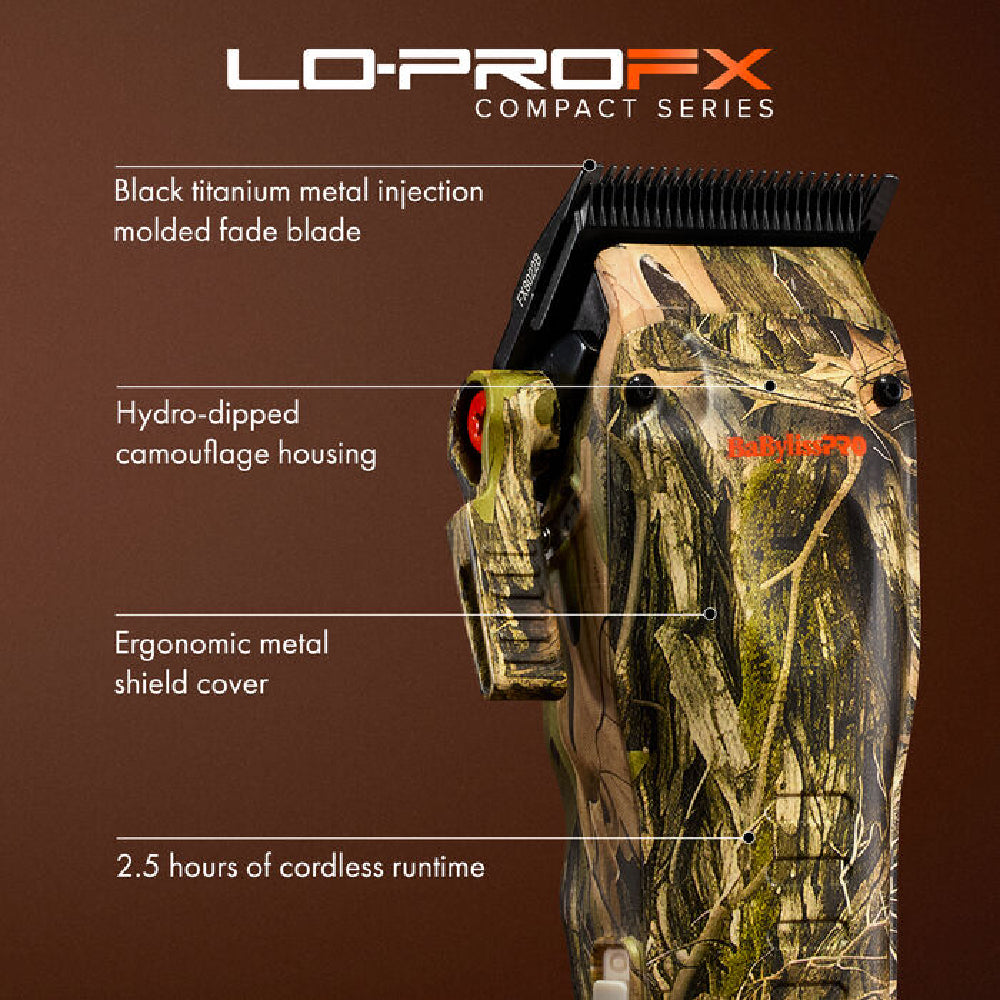 Babyliss Pro Limited Edition Camo Lo-PRO FX Compact Clipper (FX82CAM)