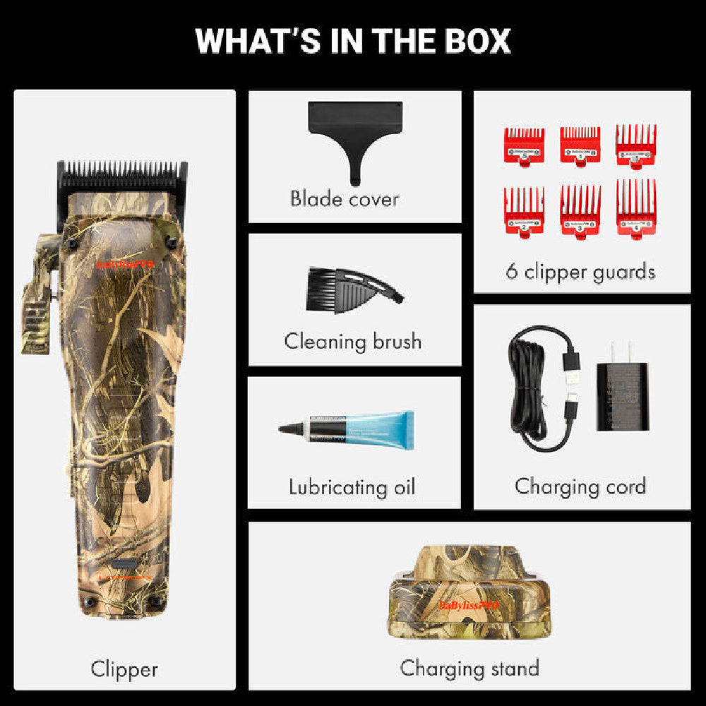 Babyliss Pro Limited Edition Camo Lo-PRO FX Compact Clipper (FX82CAM)