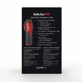 Babyliss Pro Limited Edition CoreFX Cordless Clipper - Red (FX86RD)