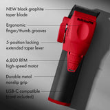 Babyliss Pro Limited Edition CoreFX Cordless Clipper - Red (FX86RD)