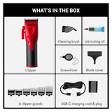 Babyliss Pro Limited Edition CoreFX Cordless Clipper - Red (FX86RD)