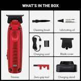 Babyliss Pro Limited Edition Metallic Red Lo-ProFX Compact High Performance Cordless Trimmer (FX72RD)