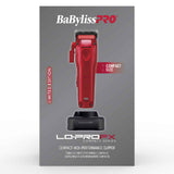 BabylissPro Lo-ProFX Compact Clipper Red #FX82RD