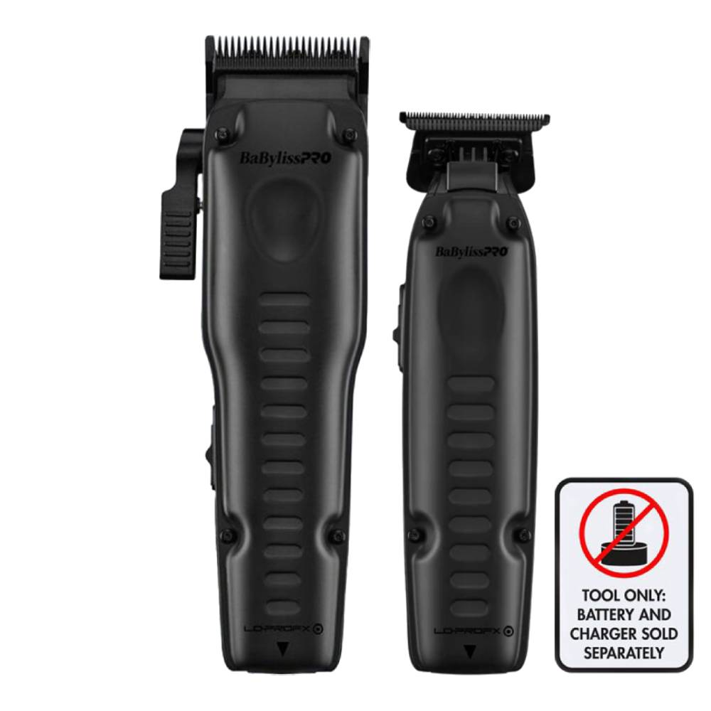 Babyliss Pro FXONE LO-PRO Matte Black Cordless Clipper + Trimmer (FX829MBLT + FX729MBLT) (Combo)