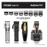 Babyliss Pro Comb Set for All FX870 Models, FX880, FX673, FX825