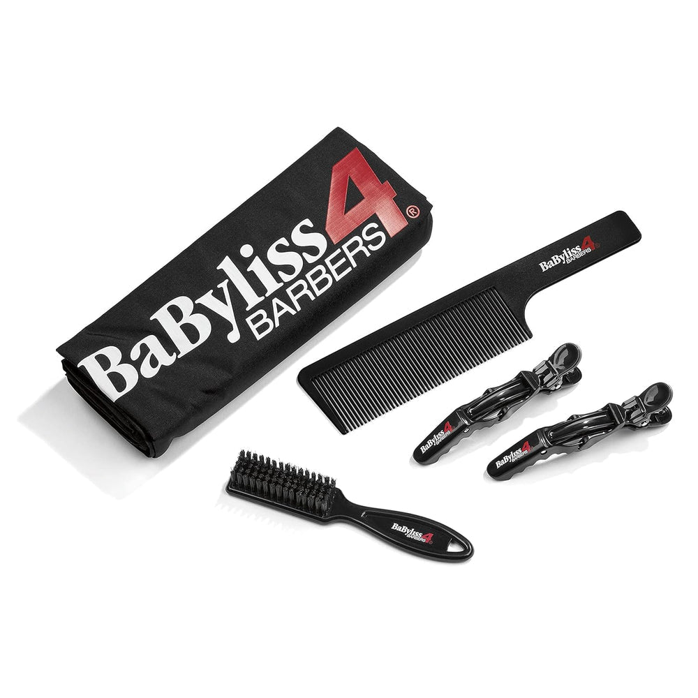 Babyliss Pro Essential Professional Kit (Cape, Comb, Fade Brush, 2x Hair Clips, & 2x Hair Holders)