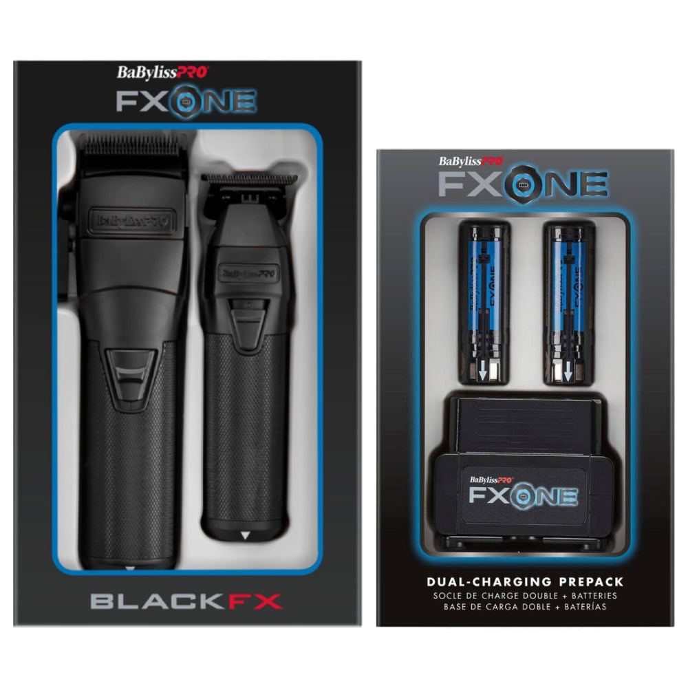 Babyliss Pro FXONE BlackFX Clipper & Trimmer Bundle - Tools Only (FX1CTMBTO)