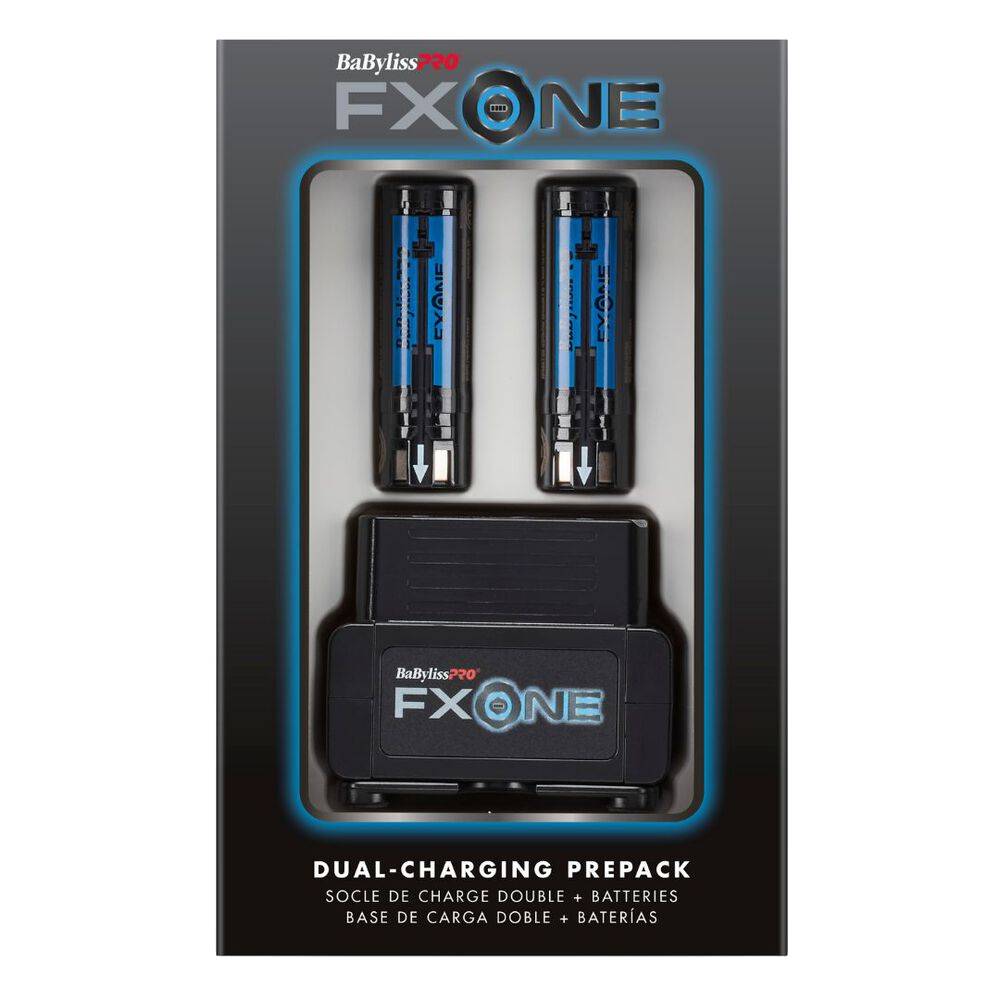 Babyliss Pro FXONE Dual-Battery Charging Pre-Pack Bundle with Base and 2 Batteries (FXC2BPPK)