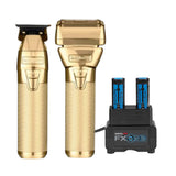 Babyliss Pro FXONE GoldFX Trimmer & Foil Shaver Bundle (FX1FSTGTO)