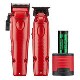 Babyliss Pro FXONE LO-PROFX Clipper & Trimmer Combo Set - Matte Red (FX129MRPK)