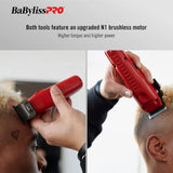 Babyliss Pro FXONE LO-PROFX Clipper & Trimmer Combo Set - Matte Red (FX129MRPK)